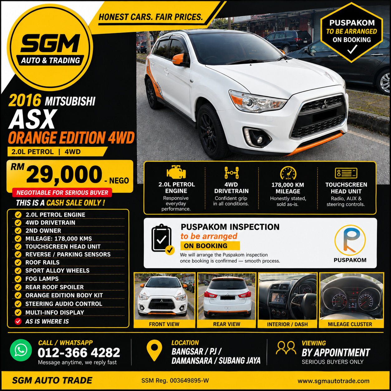Mitsubishi ASX Orange Edition